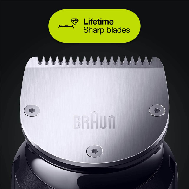 All-in-One trimmer 7 for Face, Hair, and Body, Black/Grey Metal 10-in-1 styling kit . - Image 4