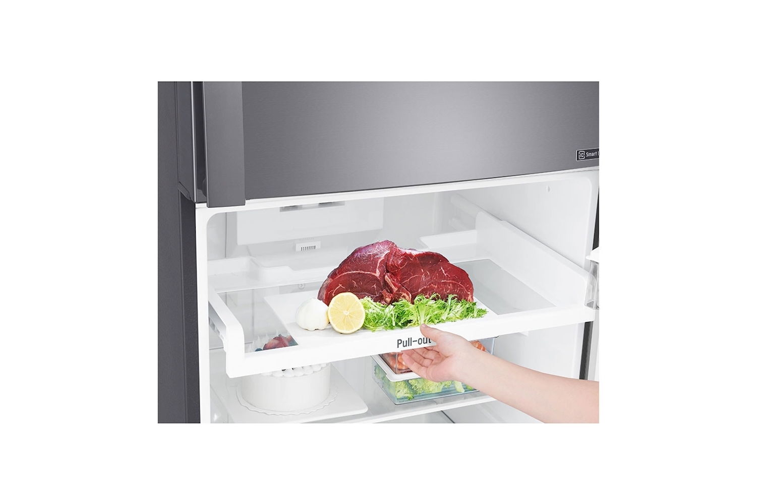 LG, Top Mount Refrigerator, 22cft , Platinum Silver Color - Image 6