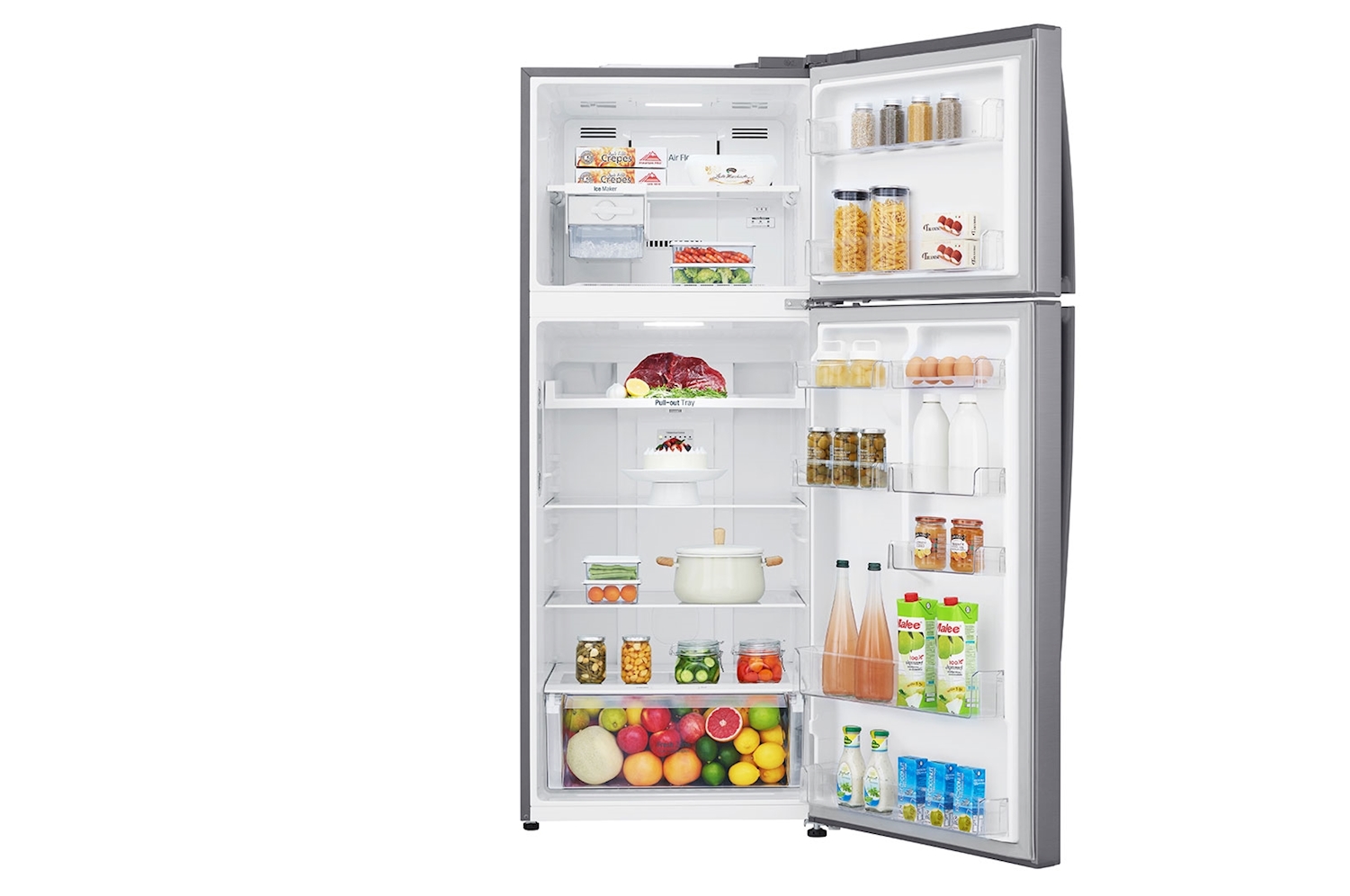LG, Top Mount Refrigerator, 22cft , Platinum Silver Color - Image 3
