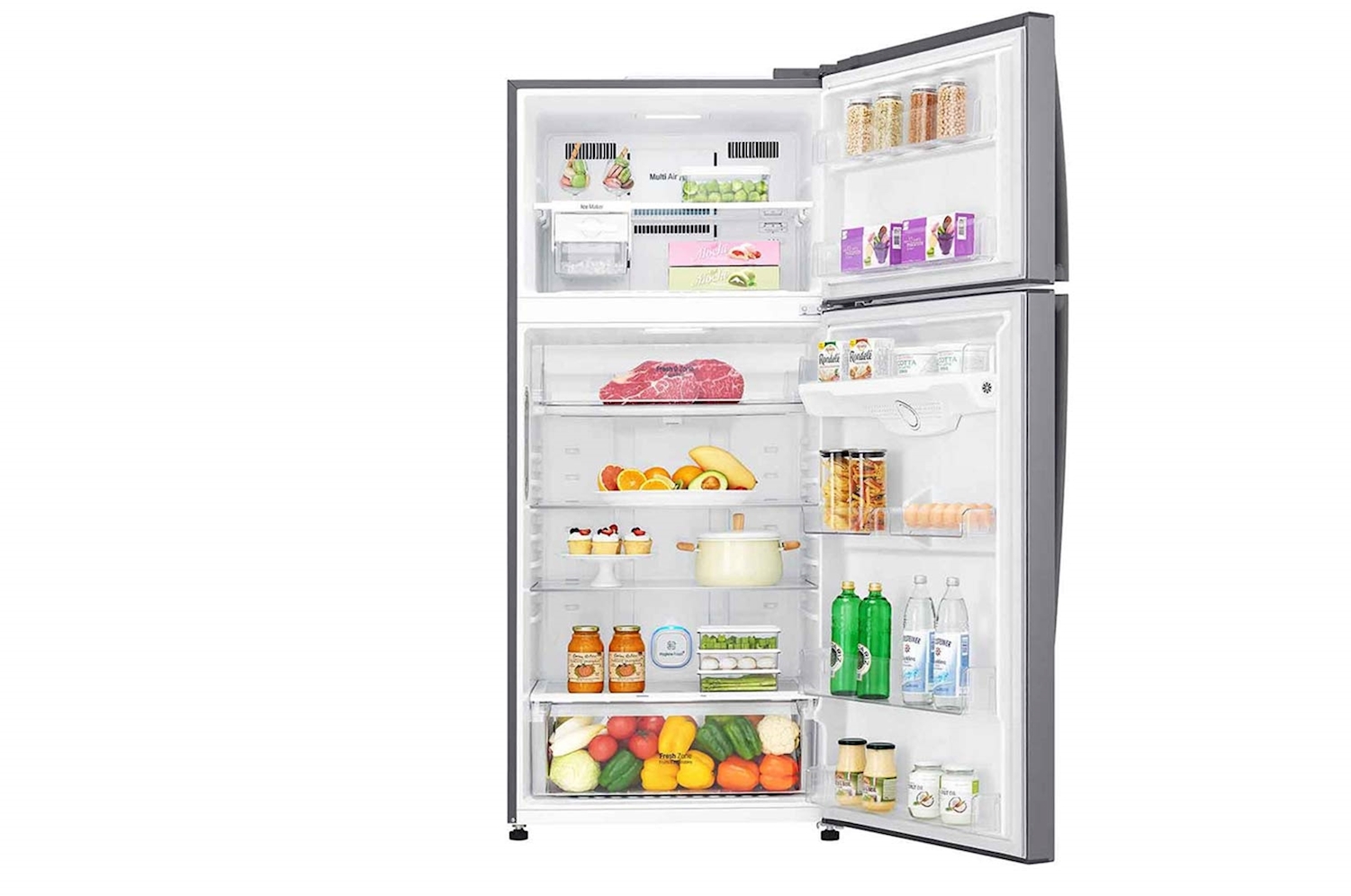 LG Top Mount Refrigerator, 24 cft , Smart Inverter , Silver Color - Image 3