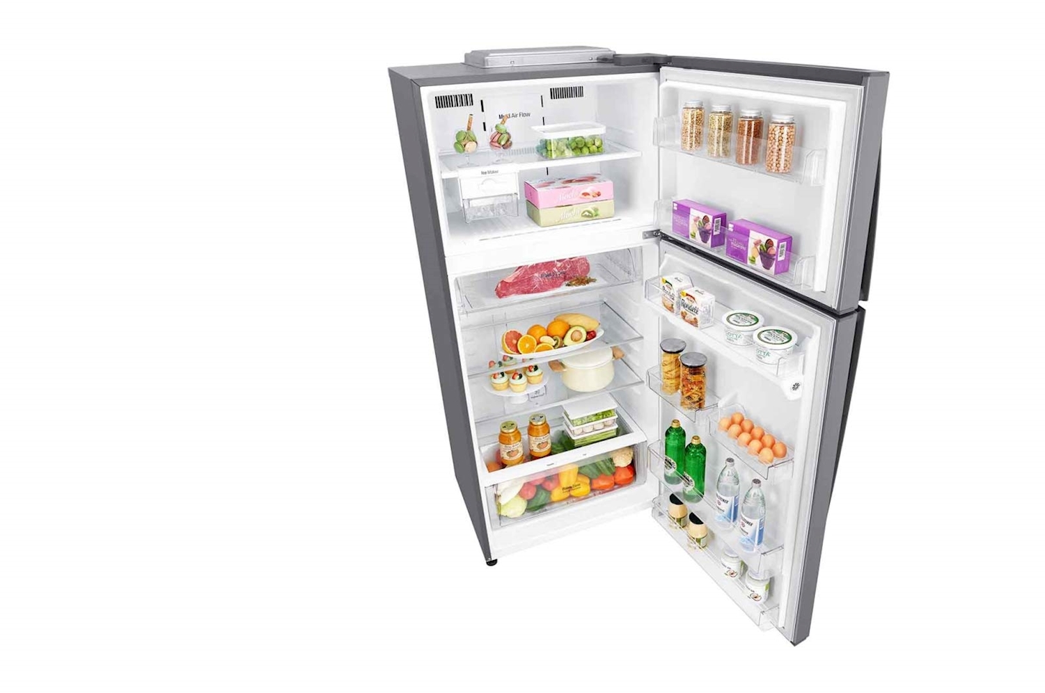LG Top Mount Refrigerator, 24 cft , Smart Inverter , Silver Color - Image 8
