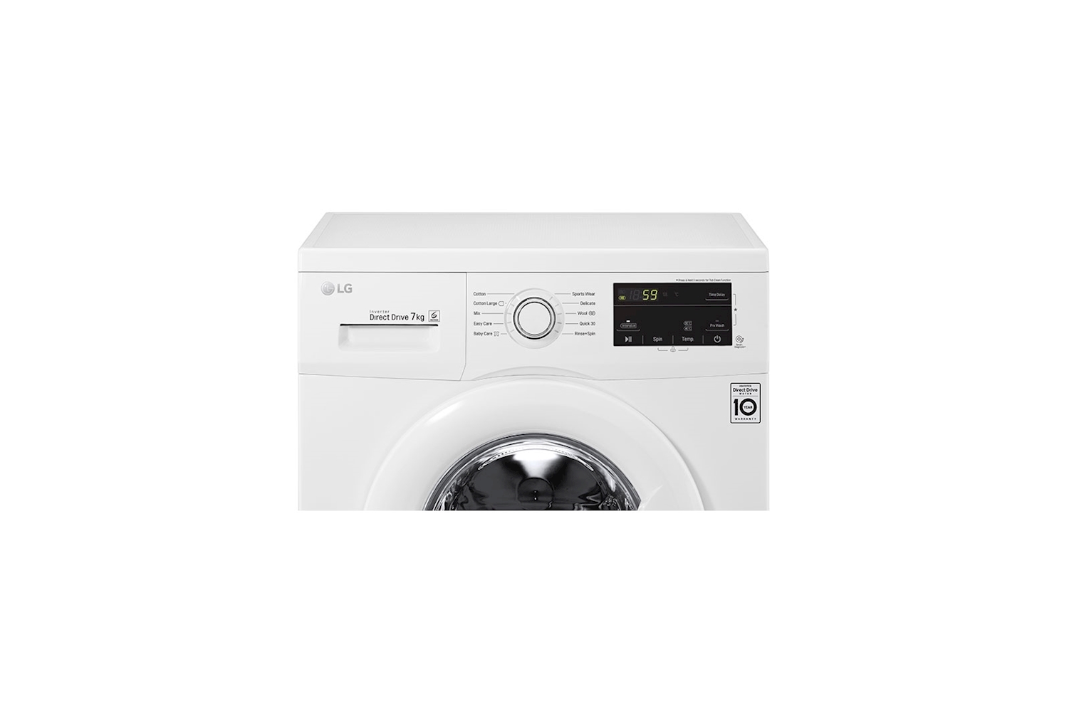 LG, Washing Machine 7 KG White - Image 4