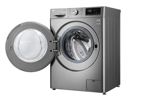 LG front loading Washer, 8 Kg, Bigger Capacity, AI DD, Steam, ThinQ, Silver - Image 5