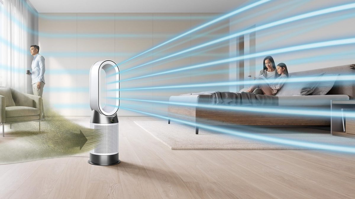 Dyson Purifier Hot+Cool Gen 1 HP10 Fan Heater, White - Image 3