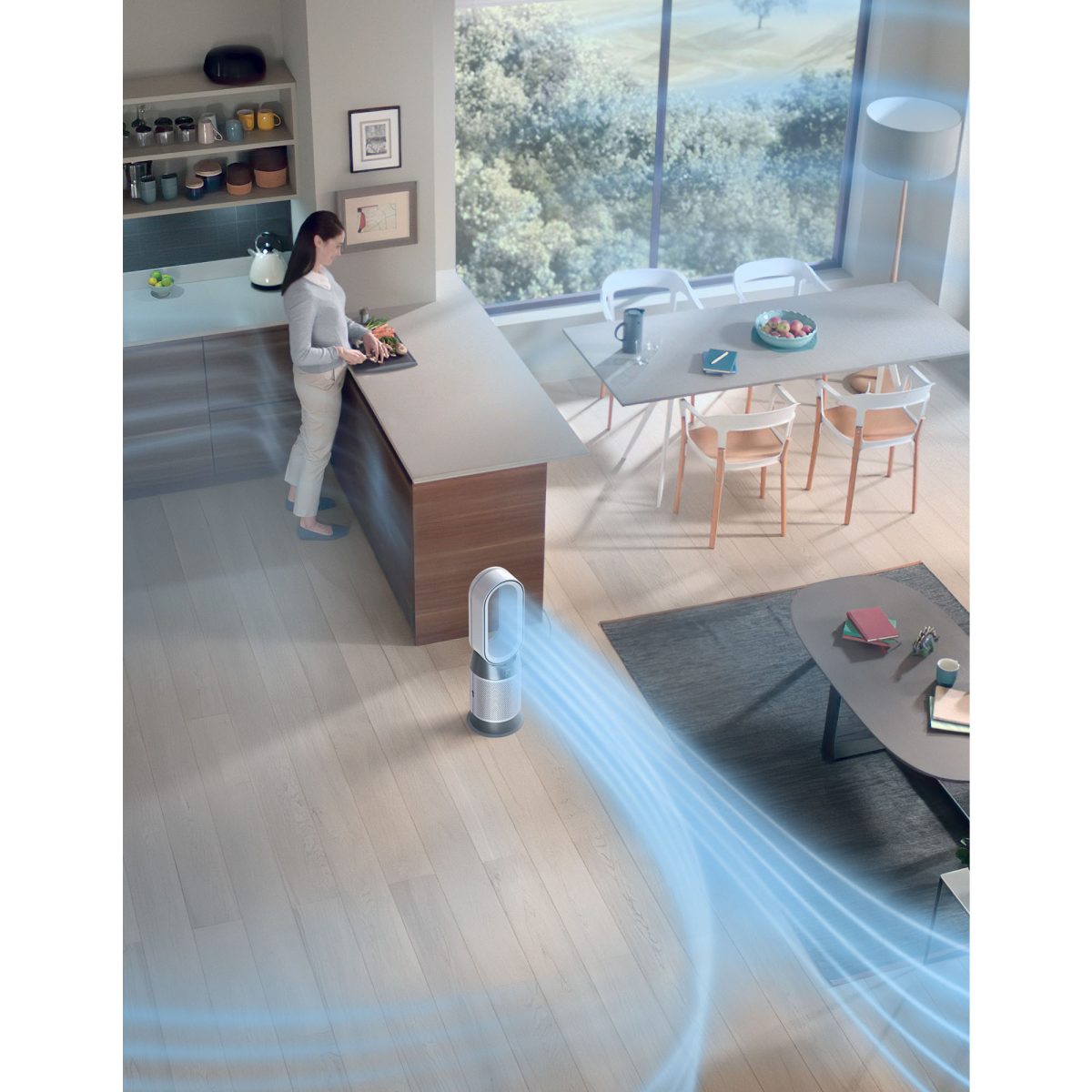 Dyson Purifier Hot+Cool Gen 1 HP10 Fan Heater, White - Image 6