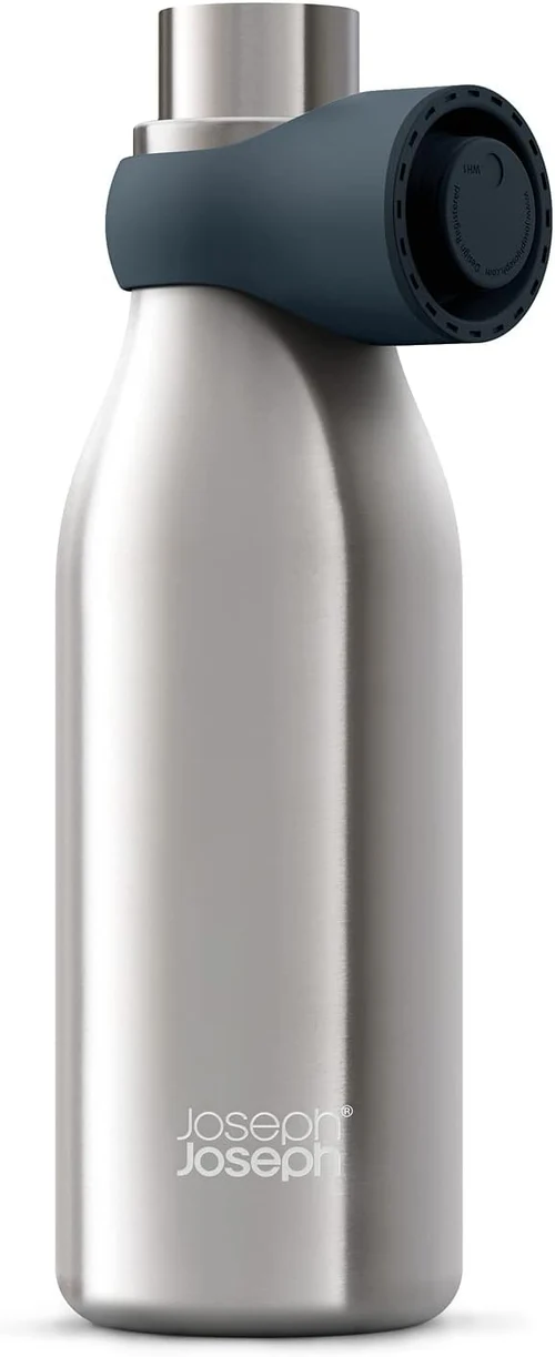 Joseph Joseph, Loop 500ML Stainless-Steel Vacuum Insulated Water Bottle Stainless Steel - Image 2