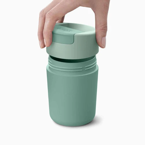 Joseph Joseph, Sipp™ Travel Mug with Hygienic Lid 340ml Green - Image 2