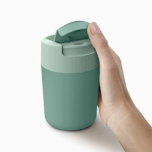 Joseph Joseph, Sipp™ Travel Mug with Hygienic Lid 340ml Green - Image 3