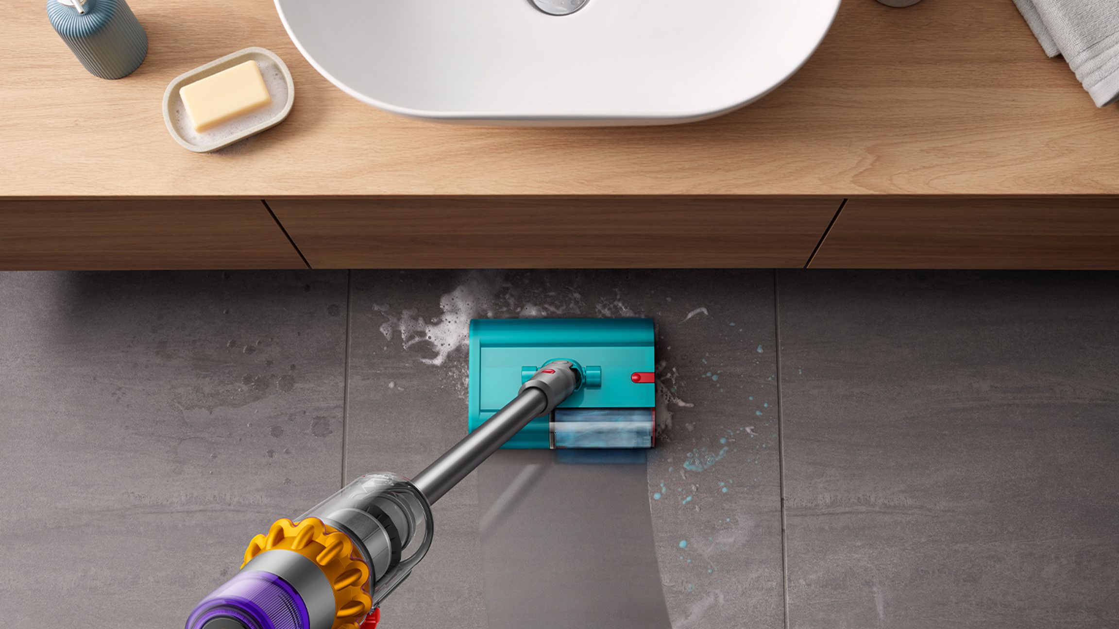 Dyson V15s Detect Submarine™ wet and dry vacuum cleaner (Yellow/Nickel) - Image 3