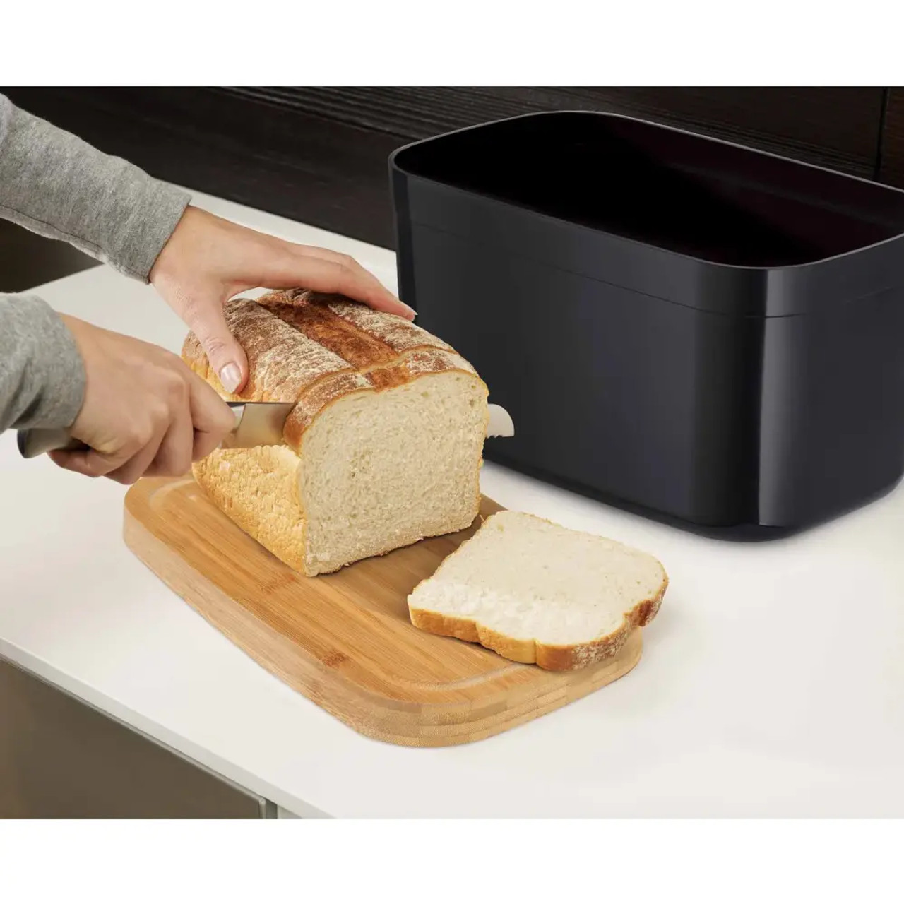 Joseph Joseph, Bread Bin With Cutting Board - Image 3