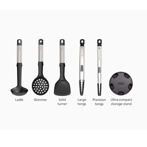 Joseph Joseph, Elevate™ Fusion 5-piece Stainless-steel Utensil Set with Compact - Image 4