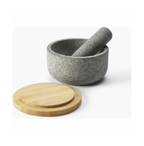 Joseph Joseph, Dash Pestle & Mortar With Bamboo Lid – Granite - Image 3