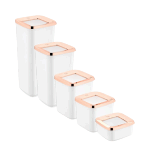 Solar Square Storage Container Set of 5