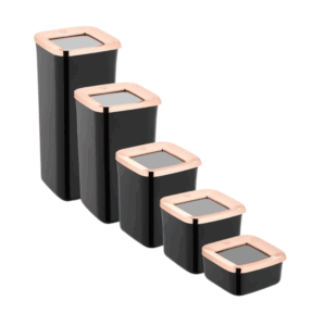 Solar Square Storage Container Copper Set of 5